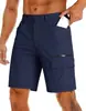 Comércio Exterior Transfronteiriço Aliexpress Shorts Funcionais Masculinos para Exterior Bolsos Múltiplos Shorts Cargo Largos Verão Atacado em Estoque