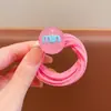 Elásticos de Cabelo Coloridos Doces para Meninas, Argolas de Toalha Amigáveis para Cabelos de Bebê, Elásticos de Borracha de Alta Elasticidade para o Cabelo de Meninas