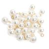 Pingente de pérola sintética ABS feito à mão, pulseira, colar, acessórios para cabelo, acessórios, destaque redondo, pérola moída na água, pingente único