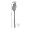 Juego de Cubiertos de Acero Inoxidable para Bistec, Tenedor, Cuchara, Cuchillo de Estilo Europeo Mate, Tenedor, Cuchara, Cuchara de Postre, Tenedor de Fruta, Juego de Vajilla Occidental para Hotel