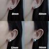 Pendientes/Clip de oreja "Clásico" Swarovan color lino simple francés de alta gama nicho gris frío perla