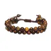 Amazon Nuevo Pulsera de Mujer Tejida a Mano con Cuentas de Piedra Natural de 6 mm Doble Capa Estilo OL para el Trabajo Regalo de Cumpleaños