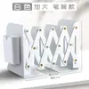 Estantería Retráctil Integrada en Escritorio Estante de Almacenamiento de Libros para Estudiante de Secundaria Soporte para Libros Deflector Plegable Cinturón de Fijación Fijo Portalápices
