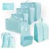 Bolsa de almacenamiento de viaje, juego de seis piezas, juego de siete piezas, juego de ocho piezas, bolsa de lavado plegable, bolsa de almacenamiento de ropa, paquete de bolsa de viaje