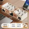 Organizador de cables de datos compartimentado, caja de gestión de cables de escritorio, caja de almacenamiento y organización para adaptadores de corriente, cargadores de teléfono y enchufes de auriculares