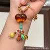 Cera de Abeja de Segunda Generación Varios Estilos Oso Bolsa de Queso Colgante Llavero DIY Exquisito Adorno de Joyería