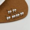 Design simples Novo estilo Pérola Pequeno Um cartão Três pares de brincos S925 Prata Agulha Estilo simples Brincos All-match Conjunto de três peças