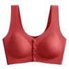 Ropa Interior de Embarazo Talla Grande Seda de Hielo Sujetador con Botones Frontales Chaleco de Lactancia Maternidad Sin Costuras Sujetador Push-Up Anticaída Venta al Mayoreo