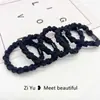 Elástico de Borracha de Alta Elasticidade Simples para Rabo de Cavalo Feminino Durável Sem Danificar o Cabelo Corda para Ponto de Cabelo Cobertura de Couro Corda para Rabo de Cavalo Anel de Cabelo