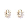 Pendientes de circonita brillante y explosivos con diamantes, de lujo, de alta gama, con un toque de moda, elegantes y elegantes, con hebilla para la oreja, estilo francés de celebridades.