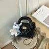 Bolso de cadena de alta costura para mujer, bolso de hombro acolchado con cierre de broche único, bolso de mano y bolso cruzado versátil de moda estilo coreano