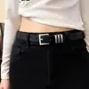 Cinturón Negro para Estudiantes, Estilo Coreano, Cinturón Decorativo de Jeans de Gama Alta, Cinturón Sencillo para Mujer, Nuevo Modelo 2026, Estilo Universitario