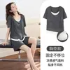 Tienda Física Mayorista Verano Nuevo Estilo Pijama de Seda Helada Acanalado para Mujer con Copas, Ropa de Casa Casual Sencilla, Una Pieza Dropshipping
