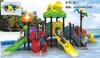 Tobogã parque infantil vila aquática externa piscina spray de água plástico fibra de vidro reforçada plástico tobogã aquático não motorizado