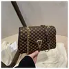 Bolsa Quadrada Pequena Feminina Moda Personalizada Cor Sólida Estampa Retrô Corrente Verão Nova Tendência Estilo Coreano Fecho Ombro Único Transversal