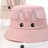 Sombrero de pescador para bebé de conejo sombrero para el sol para exteriores sombrero de red de verano para niños dibujos animados niños y niñas sombrero para el sol fabricantes venta al por mayor