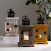 Adornos Vintage Americanos Portavelas de Vidrio para Aromaterapia Artesanía en Madera Decoraciones Venta al por Mayor Madera Maciza Rima Antigua