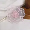 Accesorios Florales de Malla de 6.5 cm al por Mayor, Parches Bordados de Tela, Piezas de Flor de Bordado de Encaje 3D de Tres Capas Coloridas