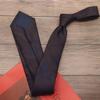 Gravata de padrão listrado marrom retrô romântico francês de 8cm para vestido formal masculino estilo Yupi Sina padrinho