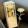 Oferta Especial para Novos Usuários. Leve Por 0,01 Novo Buquê de Rosas Coloridas Luminosas, Ornamento de Decoração Artificial de Flores Eternas