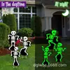 Produtos Quentes Transfronteiriços Crânios Engraçados Luminosos Pessoas Placa de Pátio para Halloween Impermeável Placa de Gramado para Pátio Externo