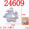 Colgante Dulce Fresco Luna Estrella Alrededor de Planeta Joyería Hecha a Mano DIY Pulsera Collar Pendientes Material Accesorios