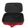 Caja de embalaje EVA para walkie-talkie, impermeable, con logotipo personalizable, antipresión y resistente al desgaste, con bolsillo de malla, rectangular grande, color rojo.