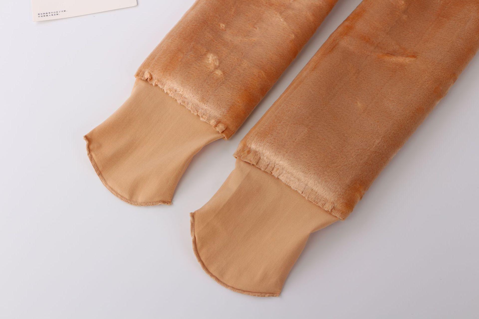 冬季加绒加厚舞蹈袜