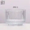 Portavelas transparente de vidrio para aromaterapia, hecho en casa, para dormitorio, adornos aromáticos, recipiente de vidrio grueso, taza vacía.