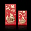 Feliz Año Nuevo Dinero de Año Nuevo Sobre Rojo Li es papel duro dorado Yongji 100 Yuanes 1000 Yuanes Bolsillo de Sobre Rojo Grande