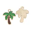 Venta Caliente Transfronteriza Colgante Gota Aceite Palmera Coco Accesorios Joyería Aleación DIY Colgante de Llave Pulsera Collar