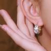 Exquisitos Pendientes de Aro Completamente Diamantados Super Brillantes 2026 Nuevo Estilo para el Viaje Diario Pendientes y Accesorios para Orejas Simples de Moda Versátiles