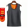Chaleco cálido de terciopelo y terciopelo dorado engrosado para hombre 2026 invierno sin mangas camiseta interior chaleco