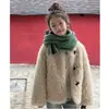 Suéter de lana de cordero para niños 2026 nuevo estilo ropa de niña engrosada otoño e invierno cálido abrigo moda top