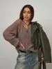 Camisa de Punto Transparente para Protección Solar, Color Sólido, Hueca, Sexy, Manga Larga, con Cuello, de Comercio Exterior Transfronterizo Europeo y Americano, Colección Primavera/Verano 2026