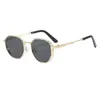 Óculos de Sol Metalizados Pequenos de Nova Moda Transfronteiriços, Óculos de Sol Retrô Fashion, Unissex, Estilo Ins, Sensação de Alta Qualidade M5274