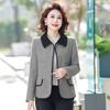 Casaco Feminino Chanel Estilo Western para Meia-Idade Roupas para Primavera e Outono Meia-Idade e Idosos Outono e Inverno Curto Elegante Cardigan