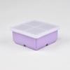 Superventas Cubitera Cuadrada de Cuatro Hielos de Silicona de Grado Alimenticio con Tapa Caja Moldeadora de Hielo Doméstica Artefacto de Cubitos de Hielo Congelado