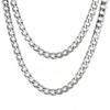 Collar de Cadena Cubana de Acero de Titanio Collar de Cadena Cubana de Acero Inoxidable Hip Hop Transfronterizo Collar para Hombre de Acero Inoxidable que No se Desvanece