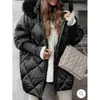 2024 Nuevo Europeo y Americano Transfronterizo Comercio Exterior Amazon Ropa de Mujer Estilo Caliente Chaqueta Cardigan con Capucha de Invierno Venta al por Mayor