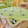2026 Nova Classe A Grau Mãe e Bebê Outono e Inverno Espessado Quente Colchão de Lã de Leite Uso Doméstico Protetor de Cama Acolchoado Quente Cama
