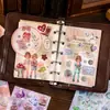 Livro de Adesivos Cortados em Papel Cobre, Adesivos 3D Retro Europeus Estilo Museu para Diário DIY e Criação de Cenas