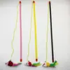 Vara de Brinquedo para Gato com Pena de Rato Autoentretenimento Alívio do Tédio Brinquedo para Gato Interativo Varinha de Madeira Brinquedo para Pet Varinha de Brinquedo de Pelúcia Atacado