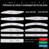 Tira Fosca Meia-Lua Ferramenta de Lixamento para Manicure Cinza Lixa de Polimento Lixa de Unha Tira de Lixa para Manicure Tira de Lixa