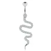 Venta al por mayor explosiones transfronterizas clavo de ombligo diamante serpiente clavo de ombligo anillo de ombligo moda joyería de piercing corporal para ombligo
