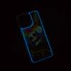 Funda para iPhone 15 Pro Max con calavera colorida y divertida de Halloween, luminosa, 13/16x