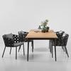 Nórdico ao ar livre Rattan Mesa e Cadeira Lazer Sala de Estar Sofá Cadeira Creative Pátio Varanda Jardim Teca Mesa e Cadeira Móveis