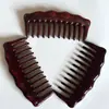 Peine de Madera de Palo de Rosa de Dientes Finos para Masaje de Meridianos Craneales y Puntos de Acupuntura, Peine de Sándalo de Dientes Finos Multiusos, Peine de Masaje de Madera para el Hogar