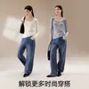 Ropa interior térmica de otoño e invierno para mujer, capa base sin costuras, top de otoño calentado y engrosado, capa base de Tencel Lyocell, top térmico para mujer