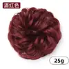 Moldeador de moño para cabello para mujer con cabello sintético, Goma elástica para el cabello, Moldeador de moño, Coleta grande de cabello rizado esponjoso